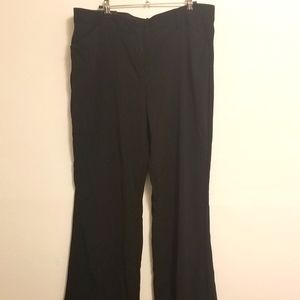 NWT Steve & Barry's Uptown Black Wide Legged Dress Pants Size 18